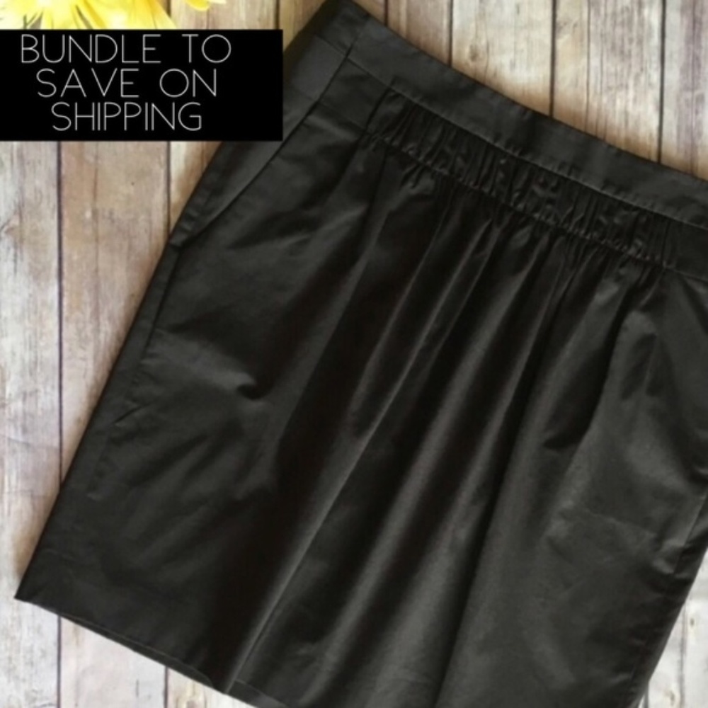 Brown Banana Republic Pleated Pencil Skirt Sz 6 - Picture 2 of 5